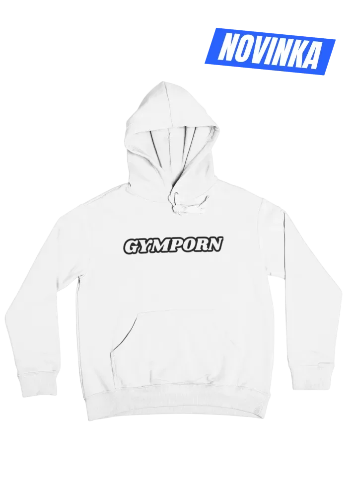 Mikina GymPorn Retro – White | GymPorn