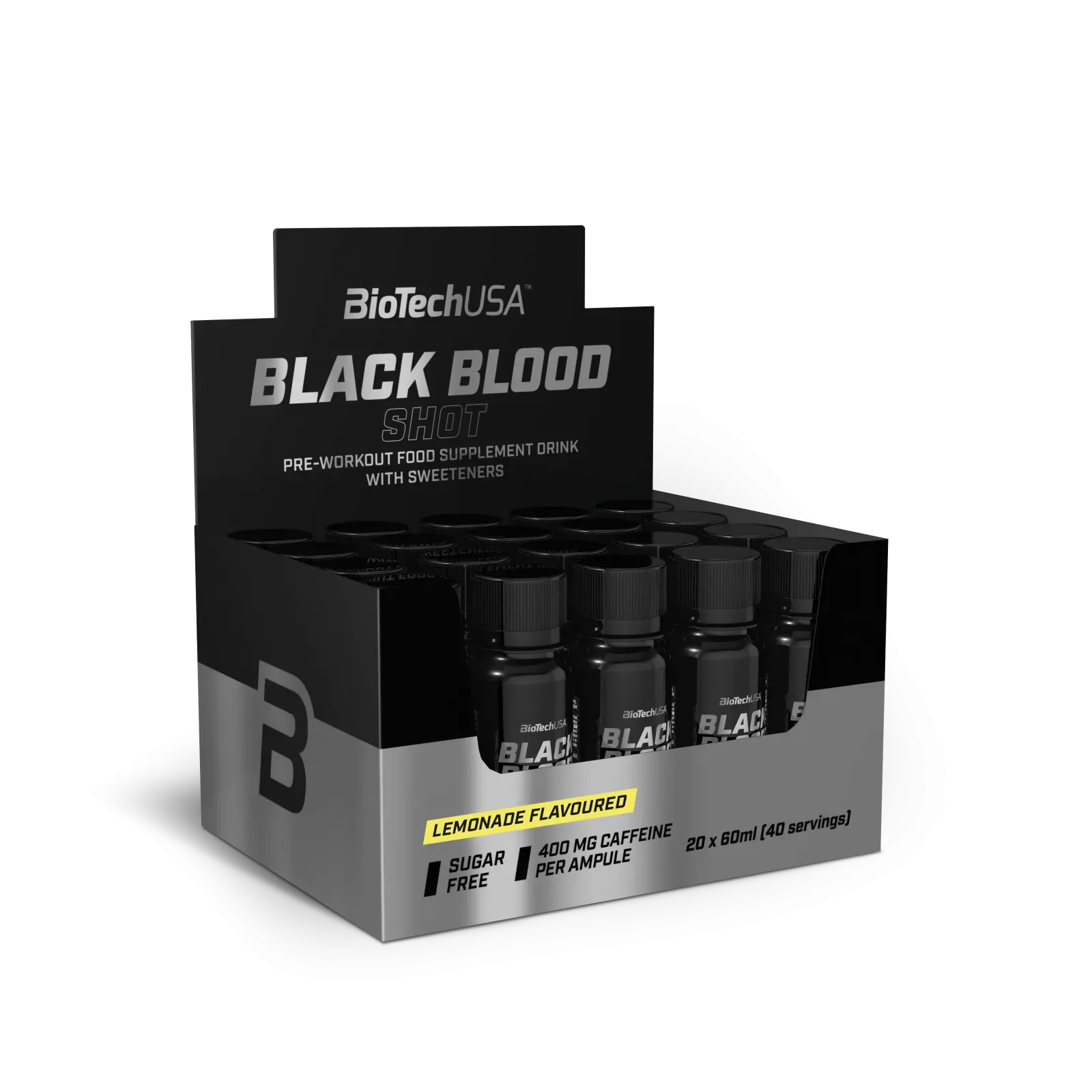 BioTech Black Blood Shot 20 x 60 ml pink grapefruit