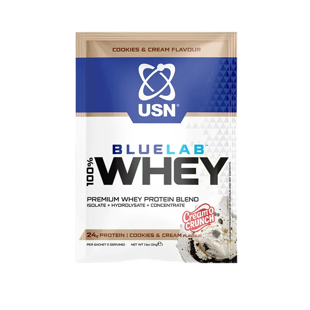 USN BlueLab 100% Whey Protein Premium 34 g slaný karamel