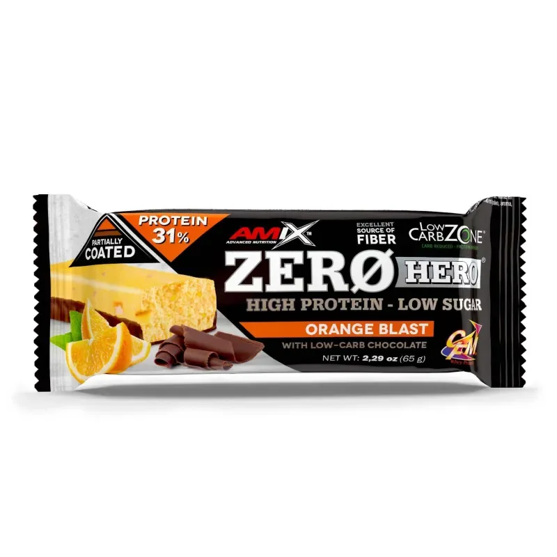 Amix Zero Hero 31% Protein Bar 65 g double chocolate
