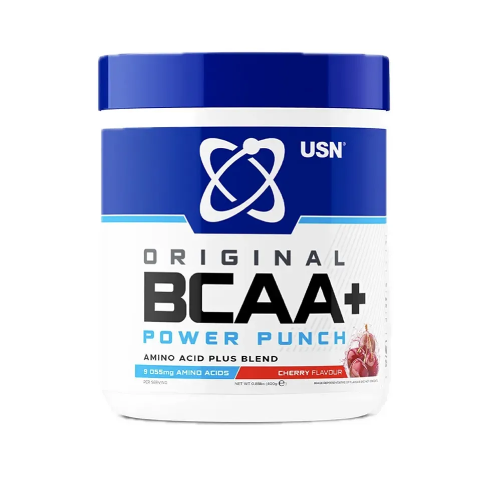 USN BCAA Power Punch 400 g modrá malina