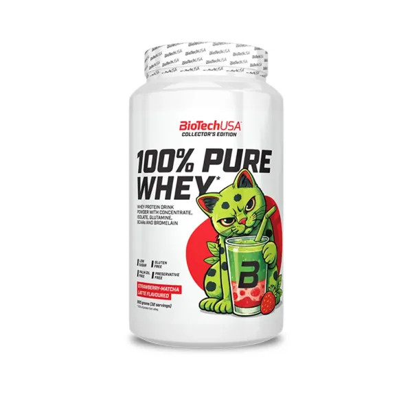 BioTech 100% Pure Whey Limited Edition strawberry matcha latte 900 g