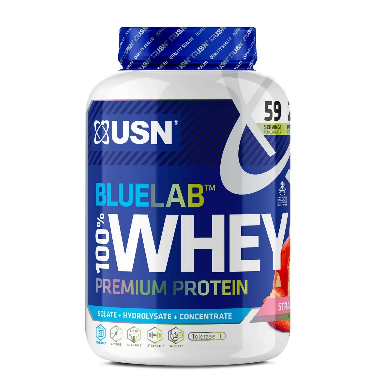 USN BlueLab 100% Whey Protein Premium 2000 g čokoláda