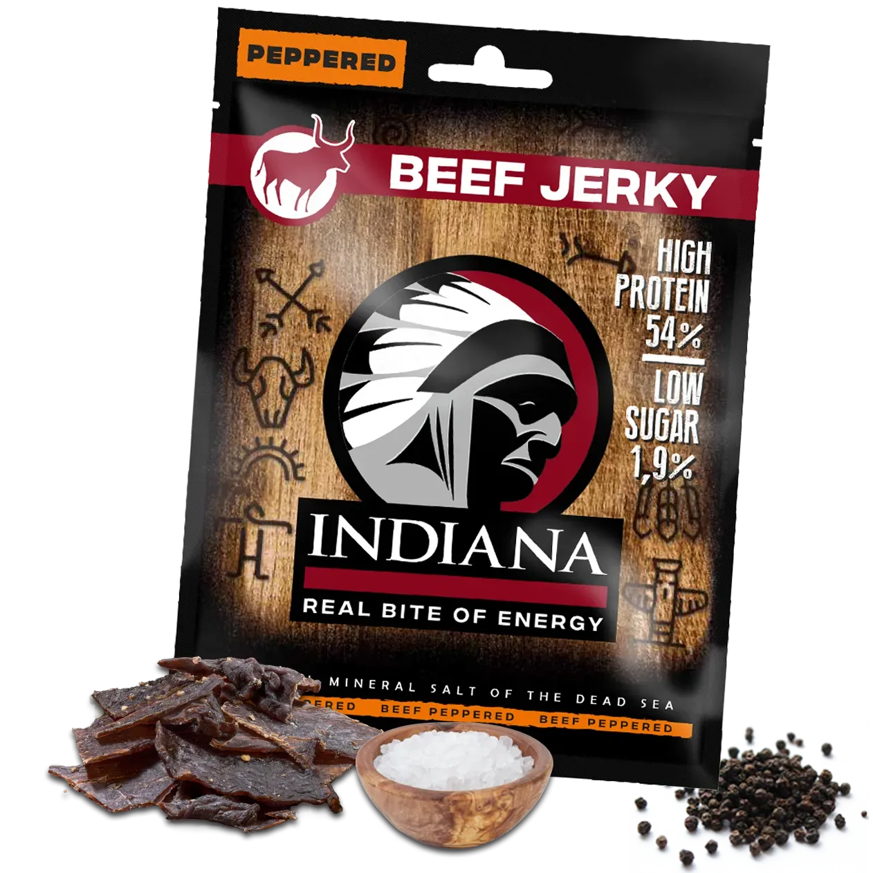 Indiana Jerky Beef 90 g hot and sweet