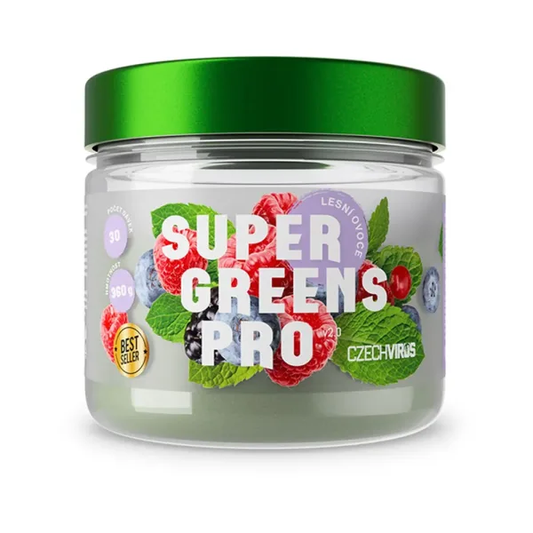 Czech Virus Super Greens Pro V2.0 lesní ovoce 360 g