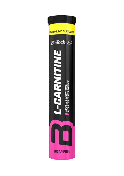 BioTech L-Carnitine 500 20 tbl lemon lime (šumivé)