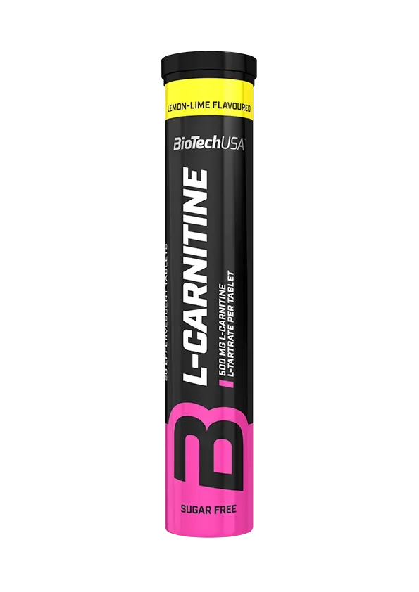 BioTech L-Carnitine 500 20 tbl lemon lime (šumivé)