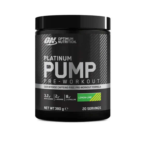 Optimum Nutrition Platinum Pump Pre Workout lemon lime 380 g