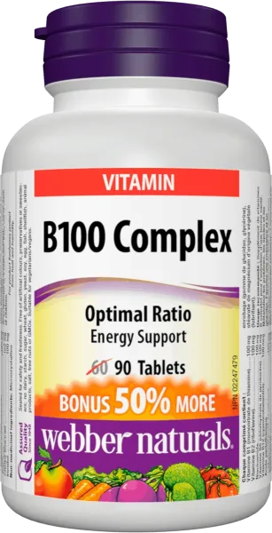 Webber Naturals B100 Complex 90 tablet