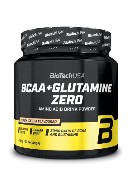 BioTech BCAA + Glutamine Zero 480 g peach ice tea