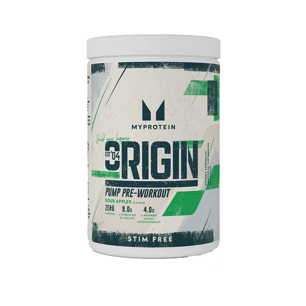 MyProtein Origin Pre-Workout Stim Free orange mango 600 g
