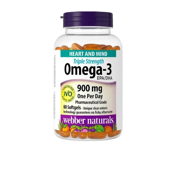 Webber Naturals Omega-3  EPA/DHA 900 mg 80 tob
