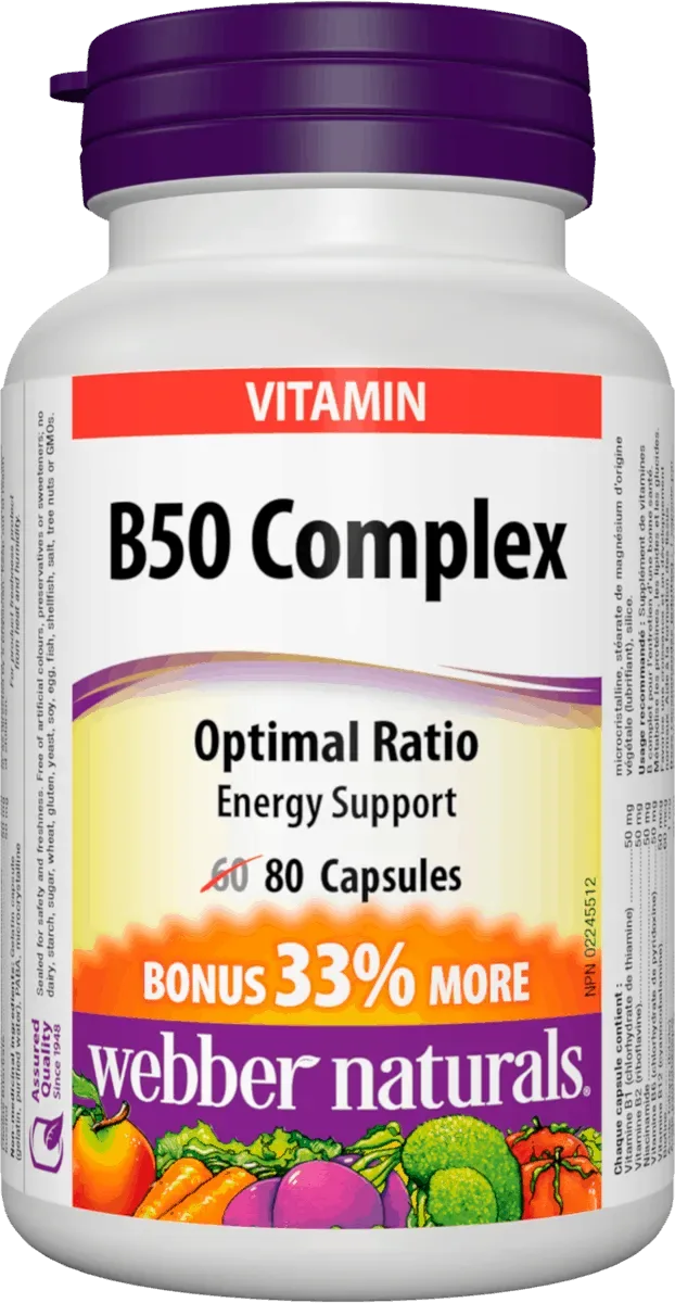 Webber naturals B50 Complex 80 tablet