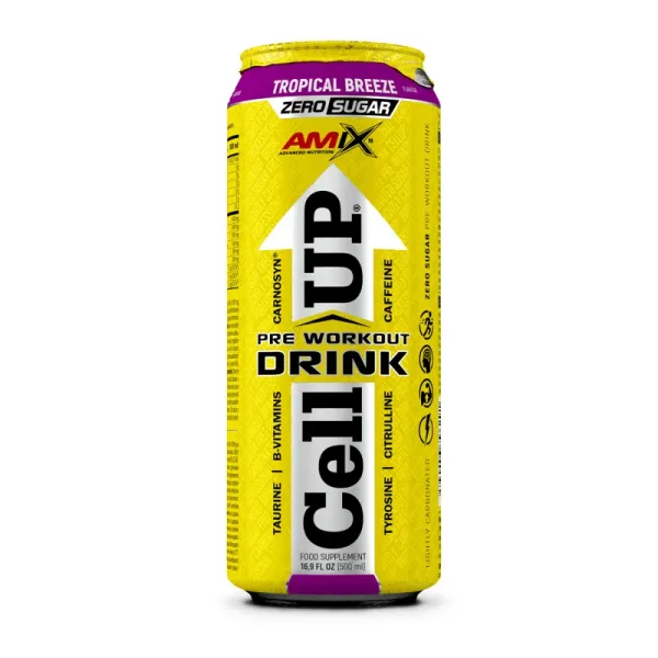 Amix CellUP PreWorkout Drink 500 ml tropical breeze