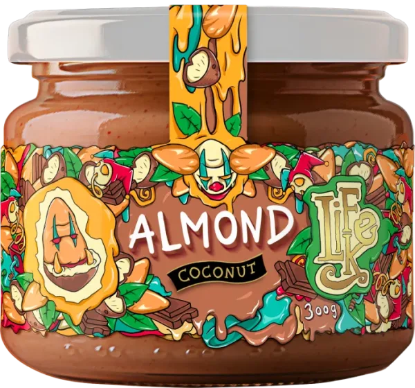 LifeLike Almond Coconut mandle kokos kakaové boby 300 g