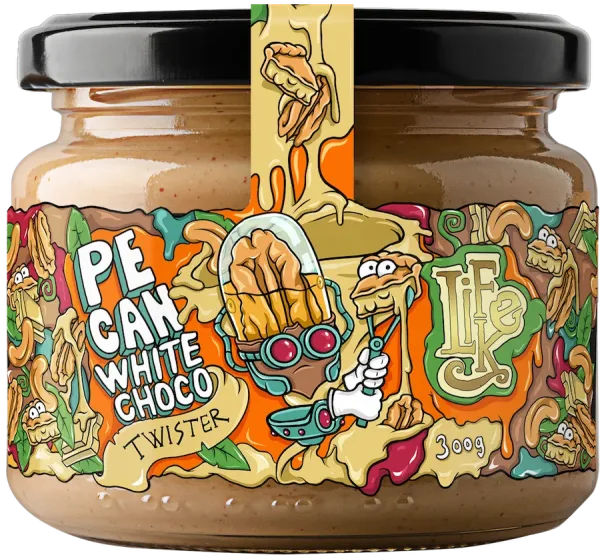 Lifelike Pecan white chocolate twister 300 g