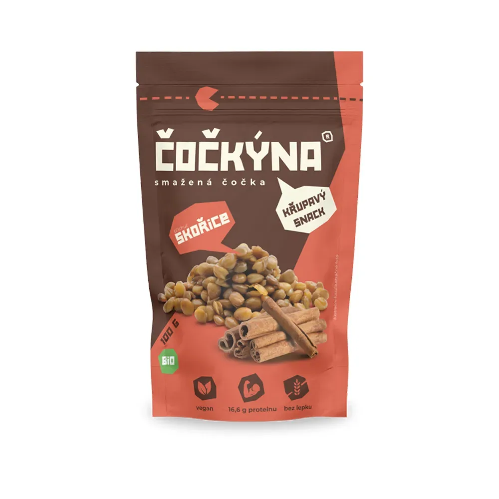 Čočkýna Smažená Čočka Bio 100 g kakao