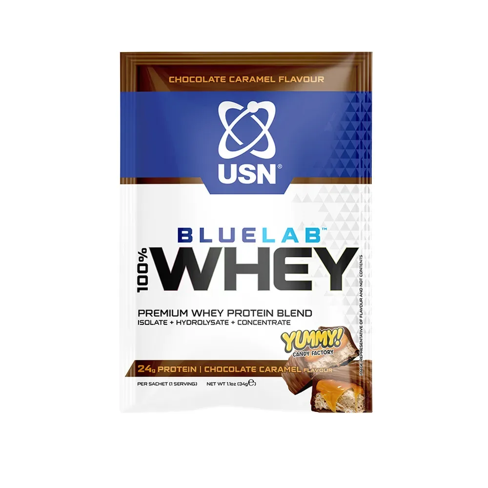 USN BlueLab 100% Whey Protein Premium 34 g slaný karamel
