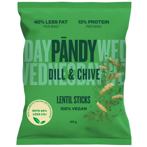 Pandy Lentil Chips Sticks dill chive 50 g