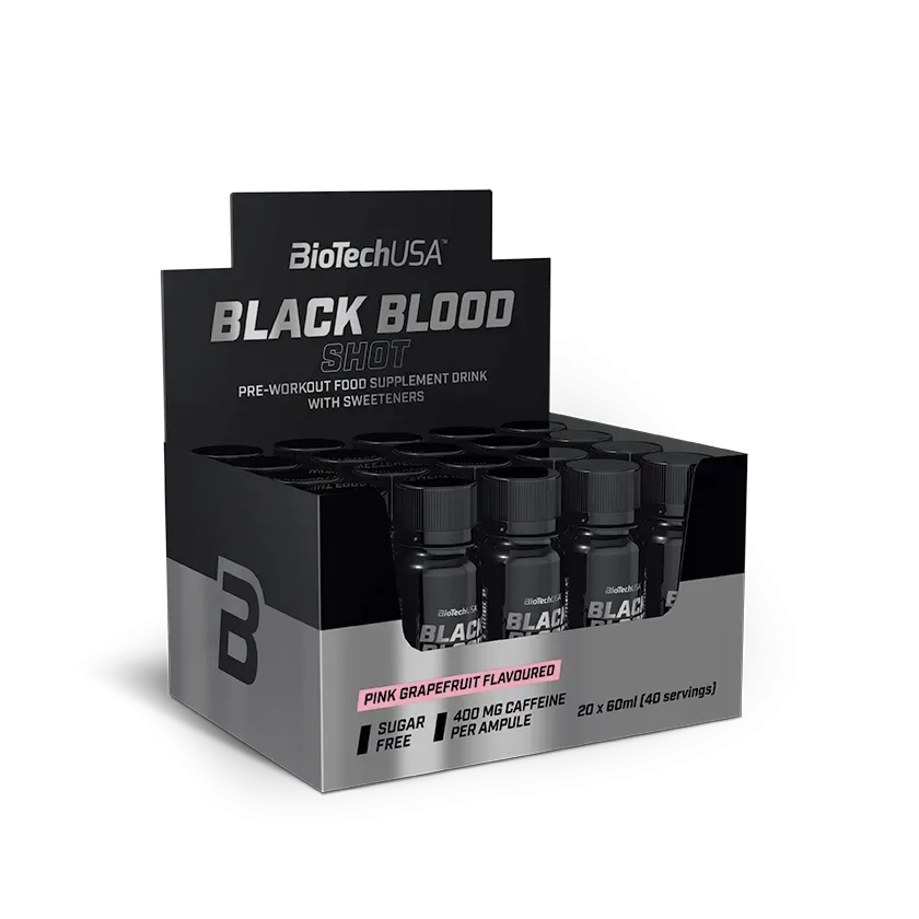BioTech Black Blood Shot 20 x 60 ml pink grapefruit