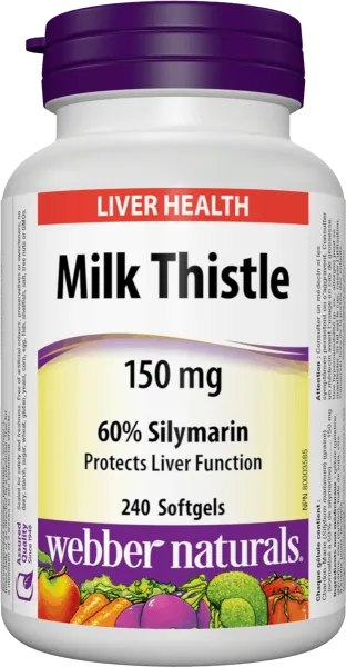 Webber Naturals Milk Thistle 150 mg 240 cps