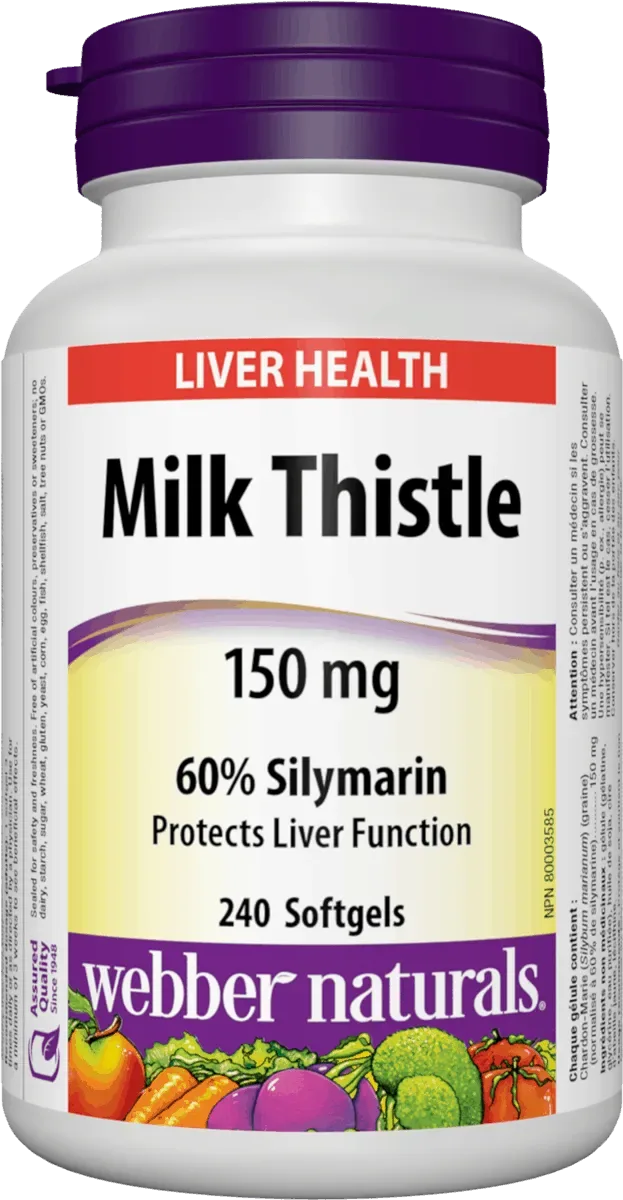 Webber Naturals Milk Thistle 150 mg 240 cps