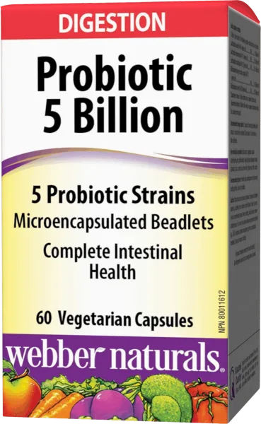 WEBBER NATURALS Probiotic 5 Billion 60 kapslí