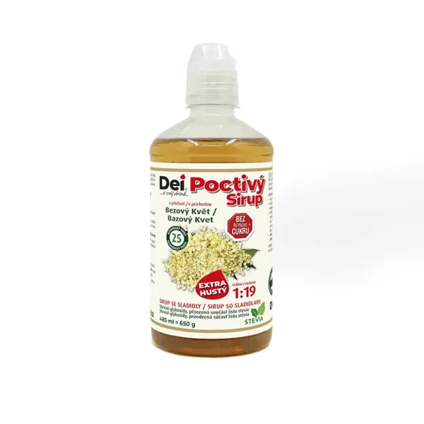 DeiSirup Poctivý Sirup bezový květ 485 ml