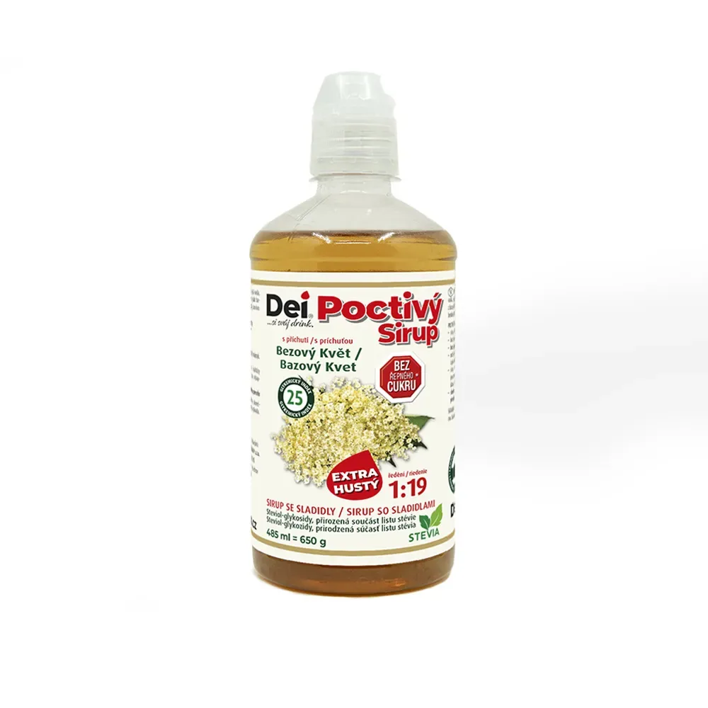 DeiSirup Poctivý Sirup bezový květ 485 ml